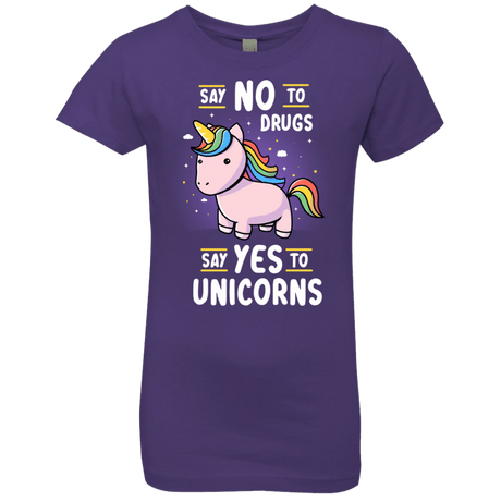 T-Shirts Purple Rush / YXS Say No to Drugs Girls Premium T-Shirt