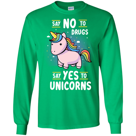 T-Shirts Irish Green / S Say No to Drugs Men's Long Sleeve T-Shirt