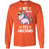 T-Shirts Orange / S Say No to Drugs Men's Long Sleeve T-Shirt