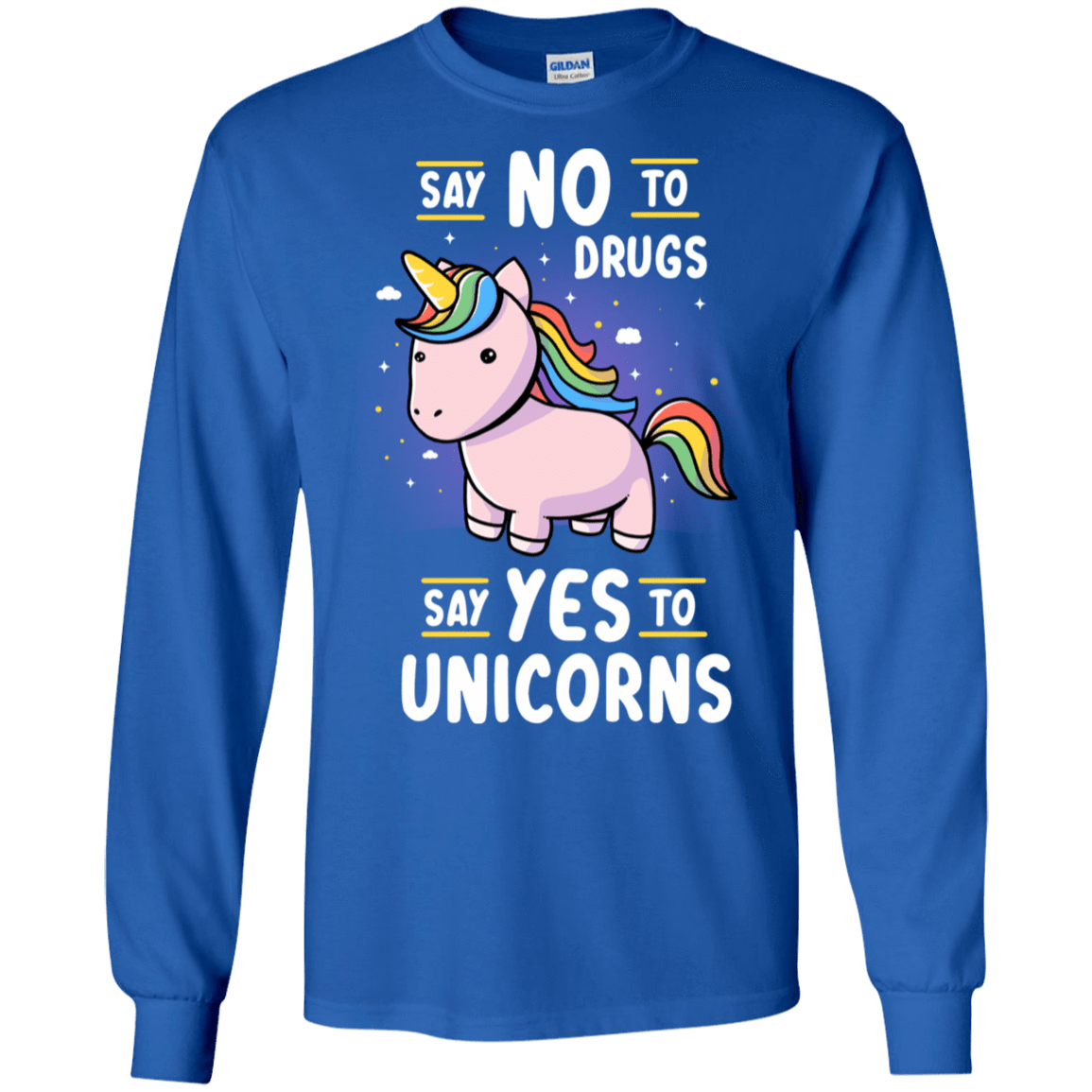 T-Shirts Royal / S Say No to Drugs Men's Long Sleeve T-Shirt