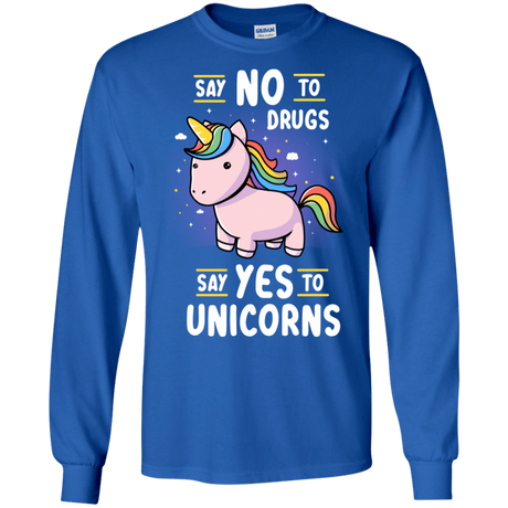 T-Shirts Royal / S Say No to Drugs Men's Long Sleeve T-Shirt