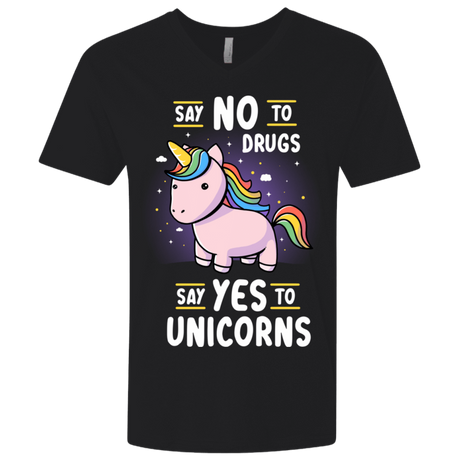 T-Shirts Black / X-Small Say No to Drugs Men's Premium V-Neck