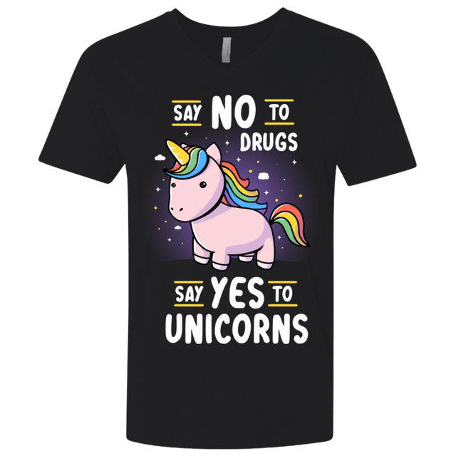 T-Shirts Black / X-Small Say No to Drugs Men's Premium V-Neck