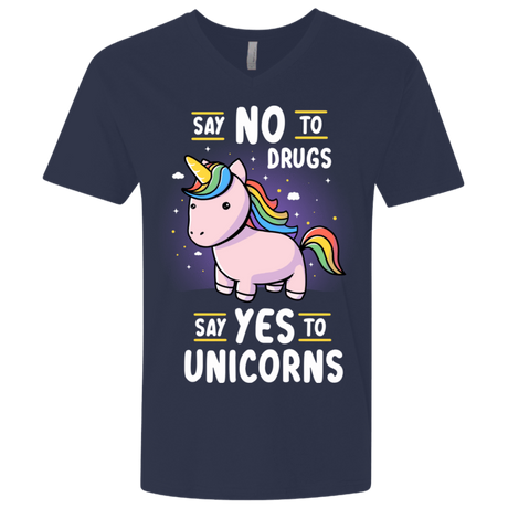 T-Shirts Midnight Navy / X-Small Say No to Drugs Men's Premium V-Neck