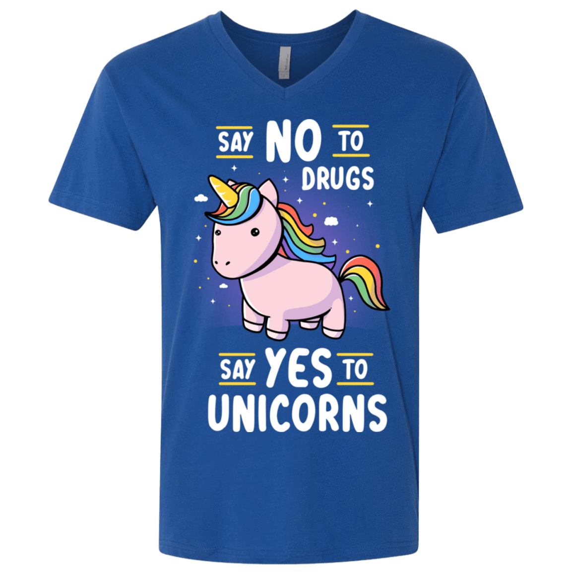 T-Shirts Royal / X-Small Say No to Drugs Men's Premium V-Neck