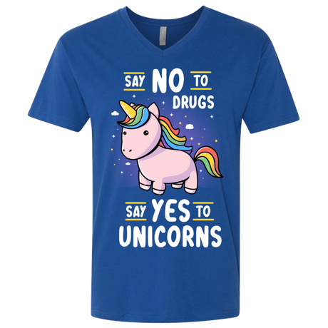 T-Shirts Royal / X-Small Say No to Drugs Men's Premium V-Neck