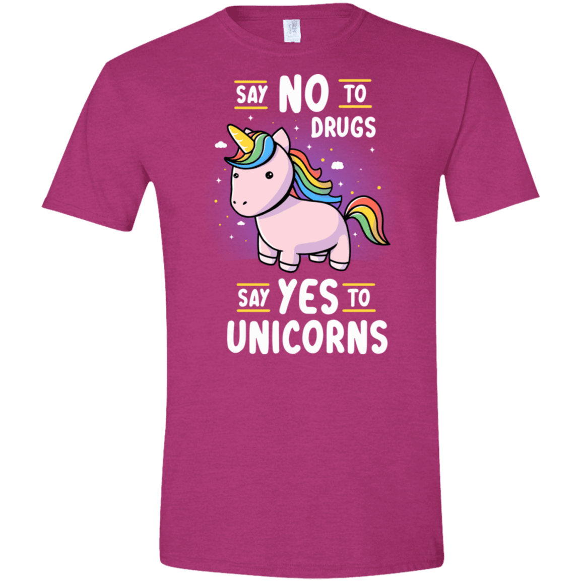 T-Shirts Antique Heliconia / S Say No to Drugs Men's Semi-Fitted Softstyle