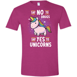 T-Shirts Antique Heliconia / S Say No to Drugs Men's Semi-Fitted Softstyle