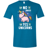 T-Shirts Antique Sapphire / S Say No to Drugs Men's Semi-Fitted Softstyle