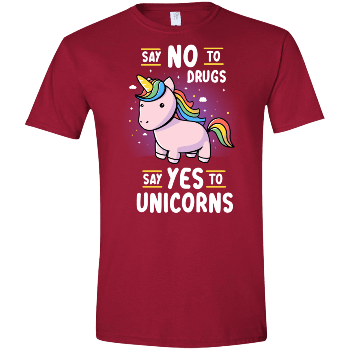 T-Shirts Cardinal Red / S Say No to Drugs Men's Semi-Fitted Softstyle