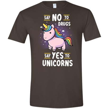 T-Shirts Dark Chocolate / S Say No to Drugs Men's Semi-Fitted Softstyle