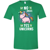 T-Shirts Heather Irish Green / S Say No to Drugs Men's Semi-Fitted Softstyle