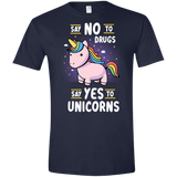 T-Shirts Navy / X-Small Say No to Drugs Men's Semi-Fitted Softstyle