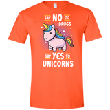 T-Shirts Orange / S Say No to Drugs Men's Semi-Fitted Softstyle