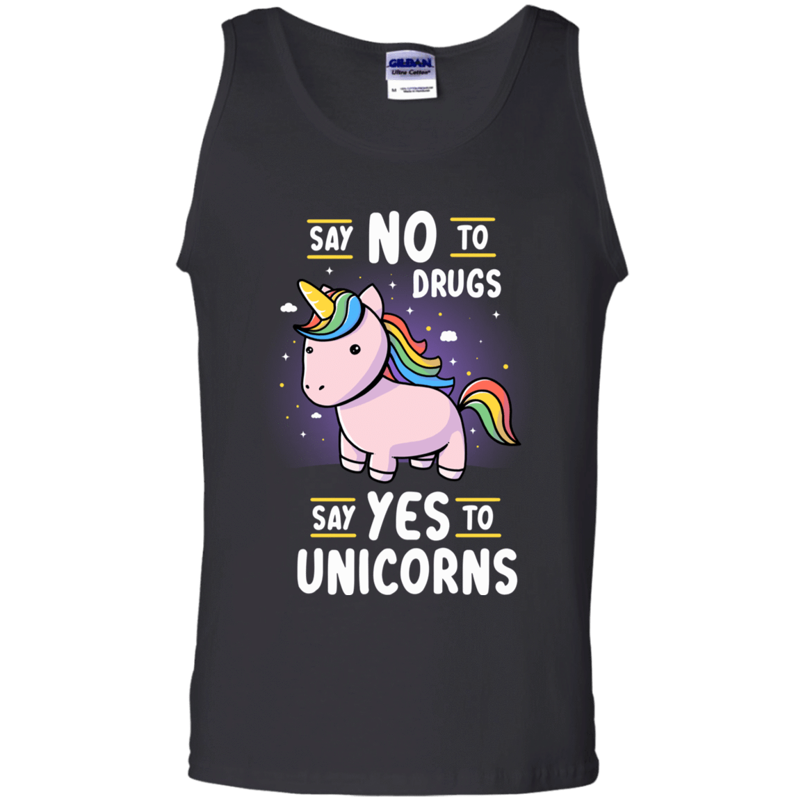 T-Shirts Black / S Say No to Drugs Men's Tank Top