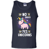 T-Shirts Navy / S Say No to Drugs Men's Tank Top