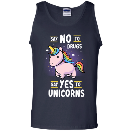 T-Shirts Navy / S Say No to Drugs Men's Tank Top
