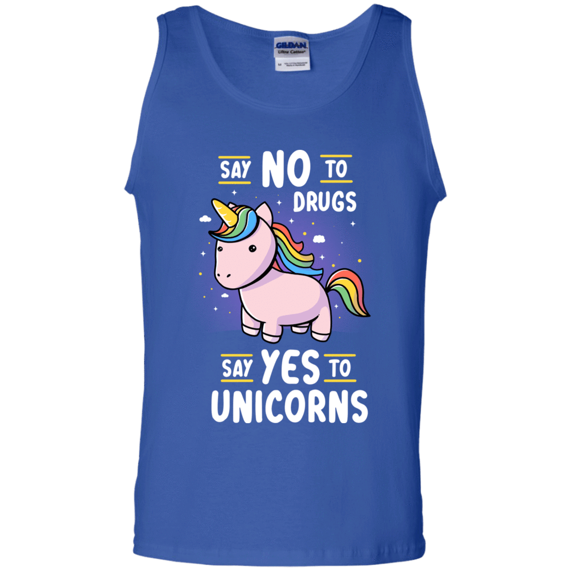 T-Shirts Royal / S Say No to Drugs Men's Tank Top