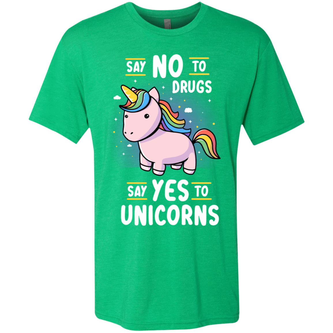 T-Shirts Envy / S Say No to Drugs Men's Triblend T-Shirt