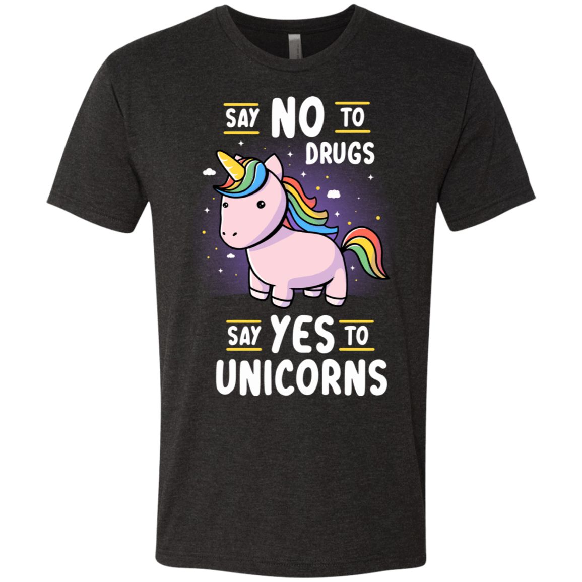 T-Shirts Vintage Black / S Say No to Drugs Men's Triblend T-Shirt