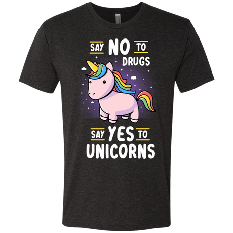 T-Shirts Vintage Black / S Say No to Drugs Men's Triblend T-Shirt