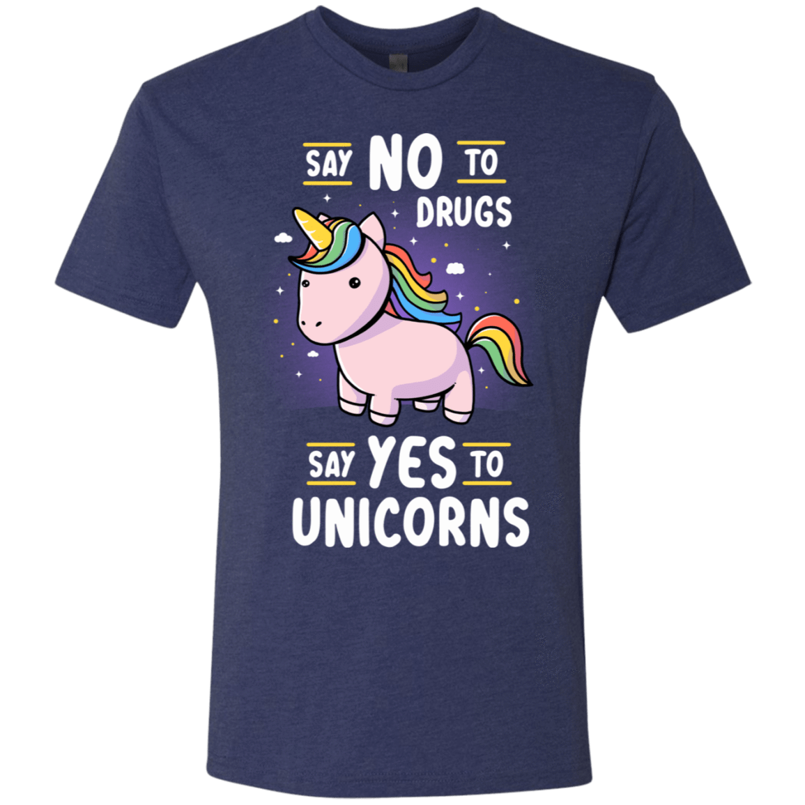 T-Shirts Vintage Navy / S Say No to Drugs Men's Triblend T-Shirt