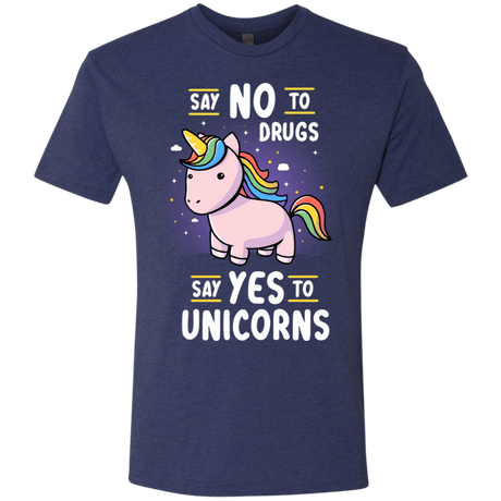 T-Shirts Vintage Navy / S Say No to Drugs Men's Triblend T-Shirt