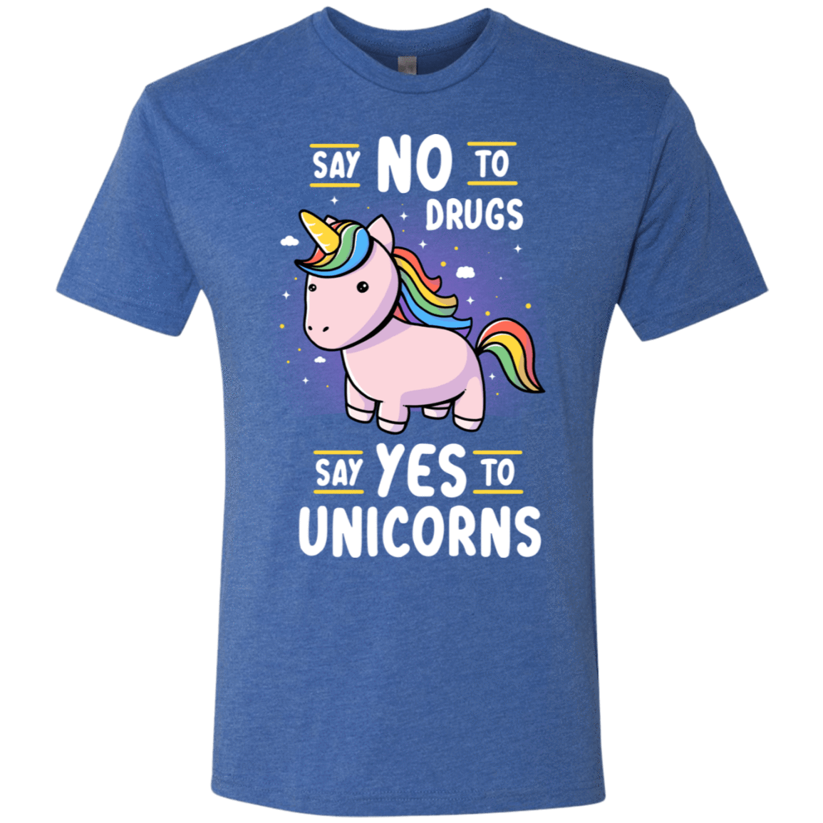 T-Shirts Vintage Royal / S Say No to Drugs Men's Triblend T-Shirt