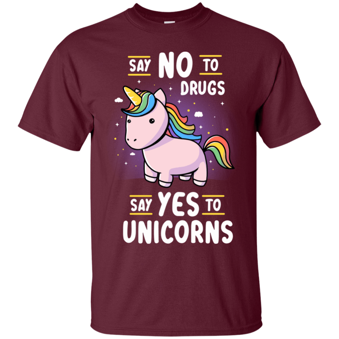 T-Shirts Maroon / S Say No to Drugs T-Shirt
