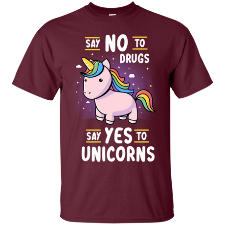 T-Shirts Maroon / S Say No to Drugs T-Shirt