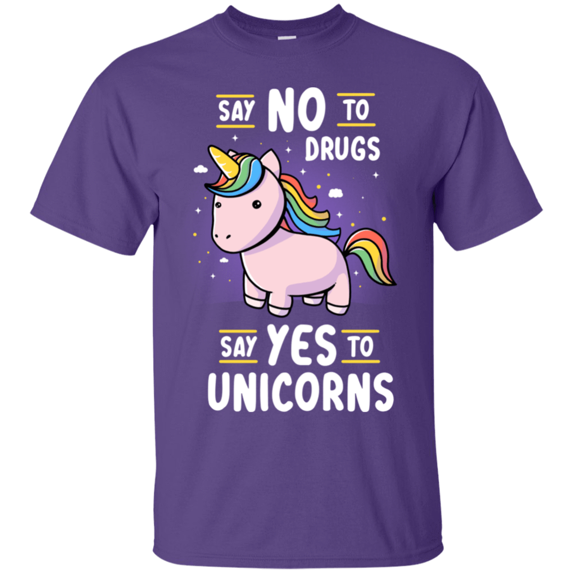 T-Shirts Purple / S Say No to Drugs T-Shirt