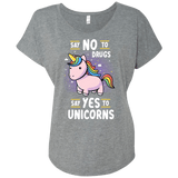 T-Shirts Premium Heather / X-Small Say No to Drugs Triblend Dolman Sleeve