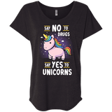 T-Shirts Vintage Black / X-Small Say No to Drugs Triblend Dolman Sleeve