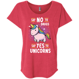 T-Shirts Vintage Red / X-Small Say No to Drugs Triblend Dolman Sleeve