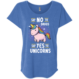 T-Shirts Vintage Royal / X-Small Say No to Drugs Triblend Dolman Sleeve