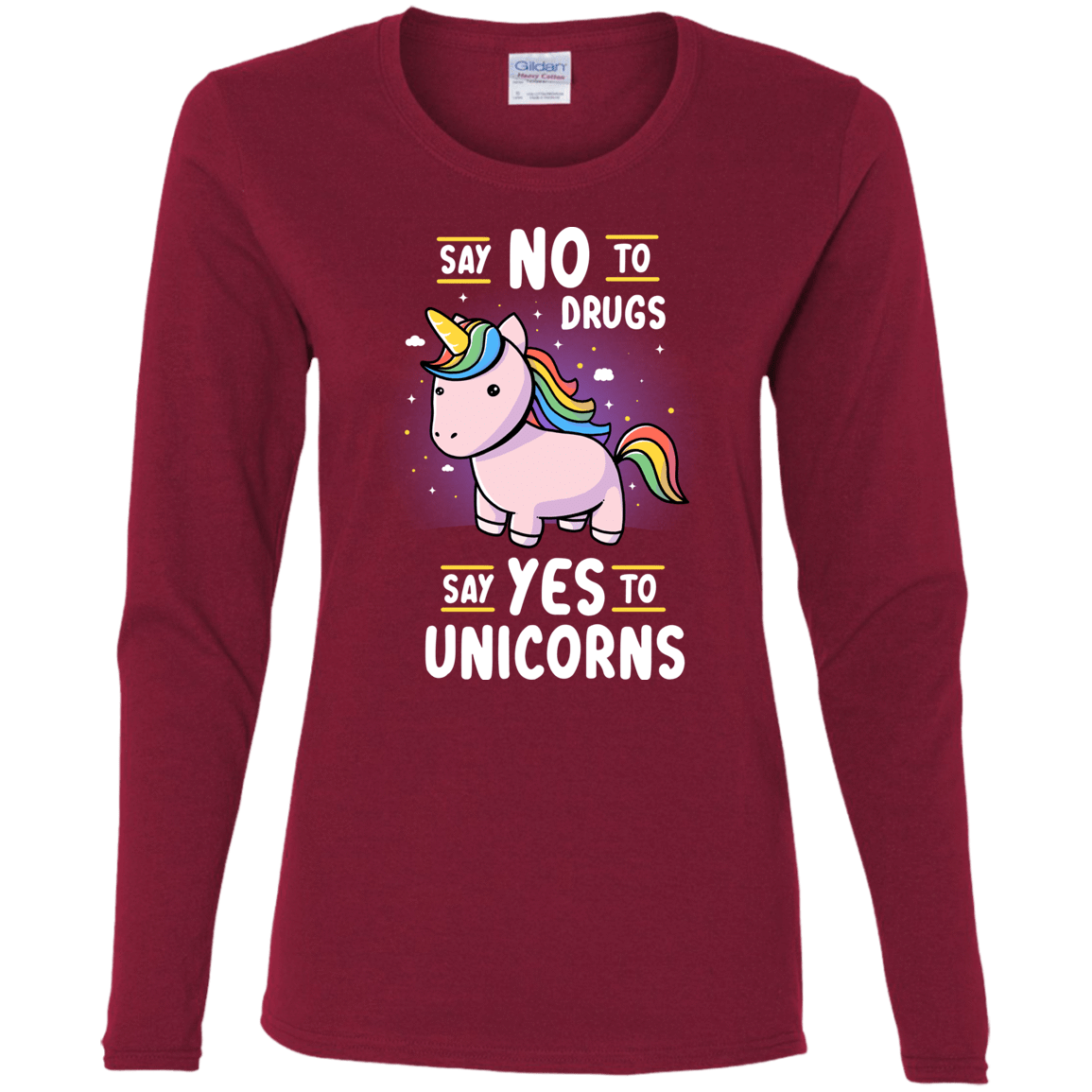 T-Shirts Cardinal / S Say No to Drugs Women's Long Sleeve T-Shirt