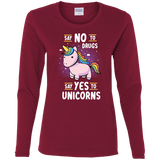 T-Shirts Cardinal / S Say No to Drugs Women's Long Sleeve T-Shirt