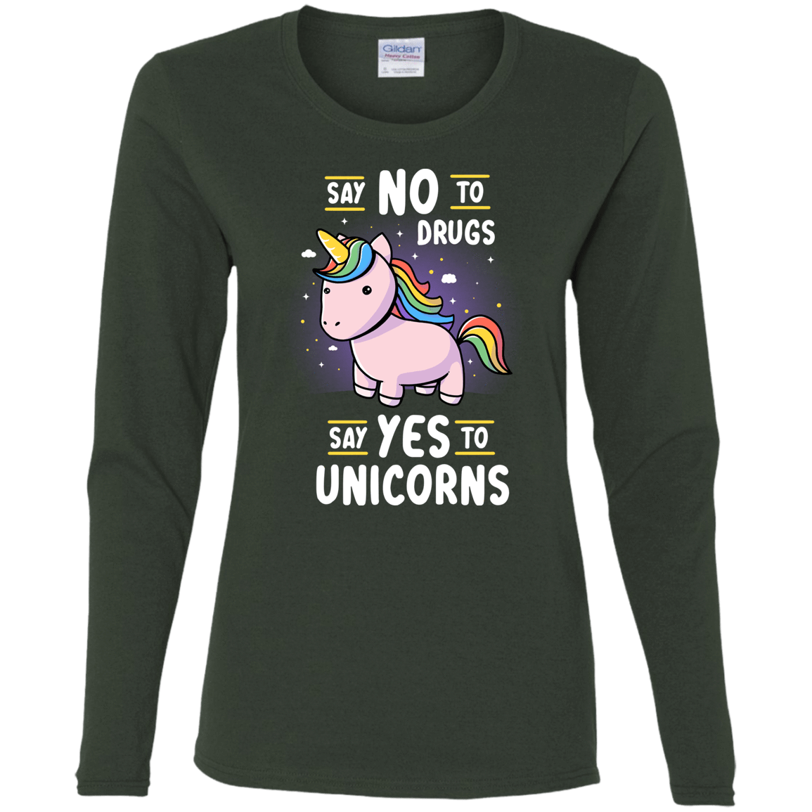 T-Shirts Forest / S Say No to Drugs Women's Long Sleeve T-Shirt