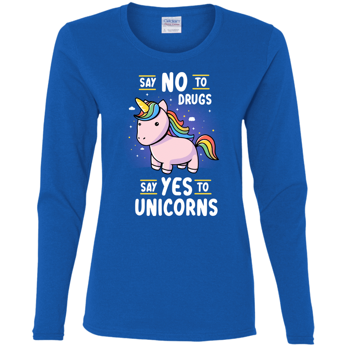 T-Shirts Royal / S Say No to Drugs Women's Long Sleeve T-Shirt