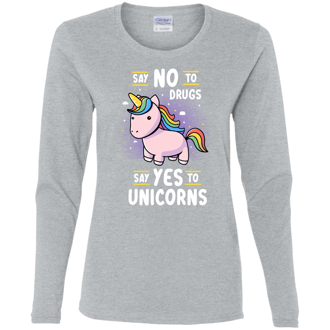 T-Shirts Sport Grey / S Say No to Drugs Women's Long Sleeve T-Shirt