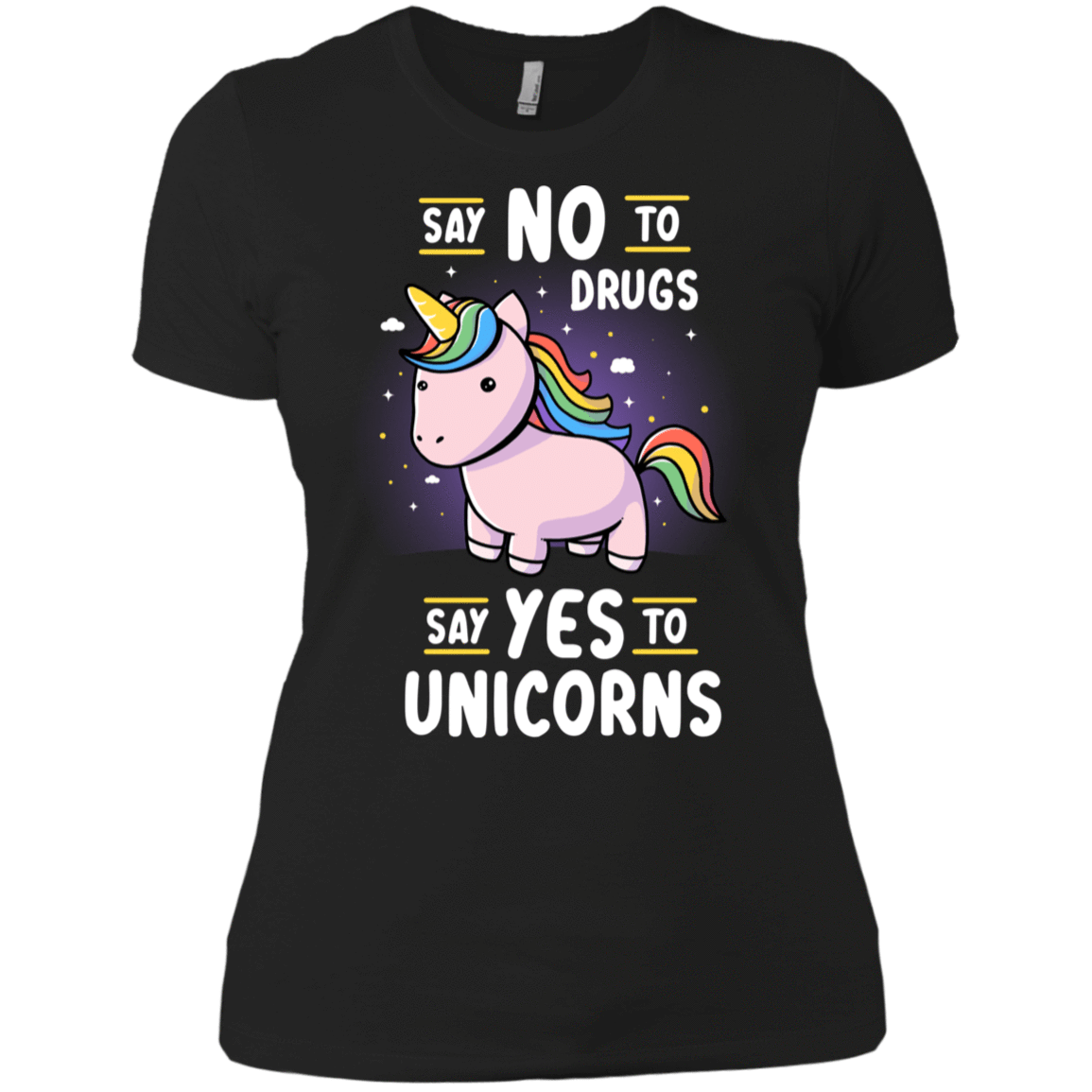 T-Shirts Black / X-Small Say No to Drugs Women's Premium T-Shirt
