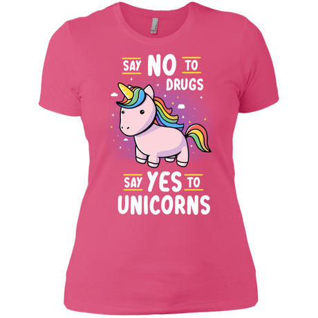 T-Shirts Hot Pink / X-Small Say No to Drugs Women's Premium T-Shirt