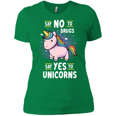 T-Shirts Kelly Green / X-Small Say No to Drugs Women's Premium T-Shirt