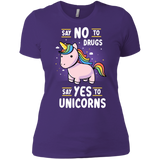 T-Shirts Purple Rush/ / X-Small Say No to Drugs Women's Premium T-Shirt