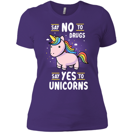 T-Shirts Purple Rush/ / X-Small Say No to Drugs Women's Premium T-Shirt