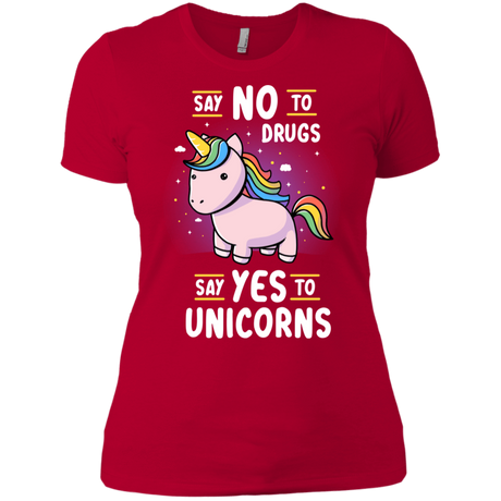 T-Shirts Red / X-Small Say No to Drugs Women's Premium T-Shirt