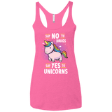 T-Shirts Vintage Pink / X-Small Say No to Drugs Women's Triblend Racerback Tank