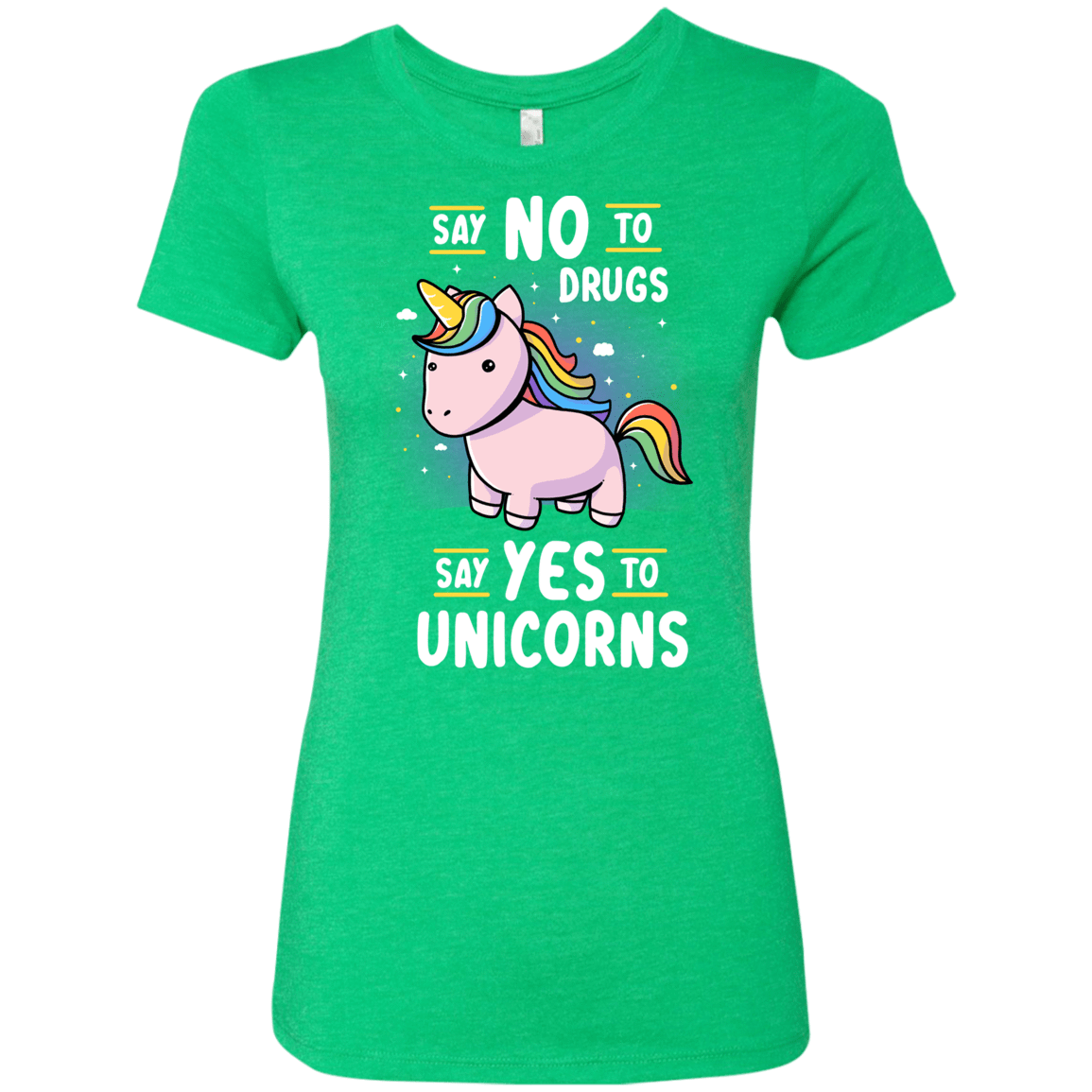 T-Shirts Envy / S Say No to Drugs Women's Triblend T-Shirt