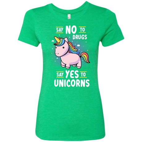 T-Shirts Envy / S Say No to Drugs Women's Triblend T-Shirt