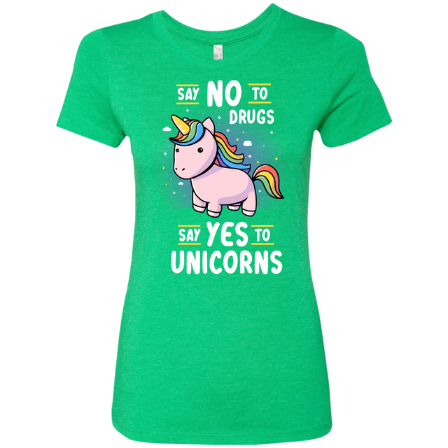 T-Shirts Envy / S Say No to Drugs Women's Triblend T-Shirt
